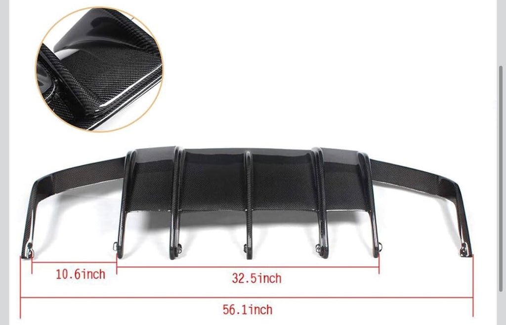 F1 Cls Carbon fiber diffuser